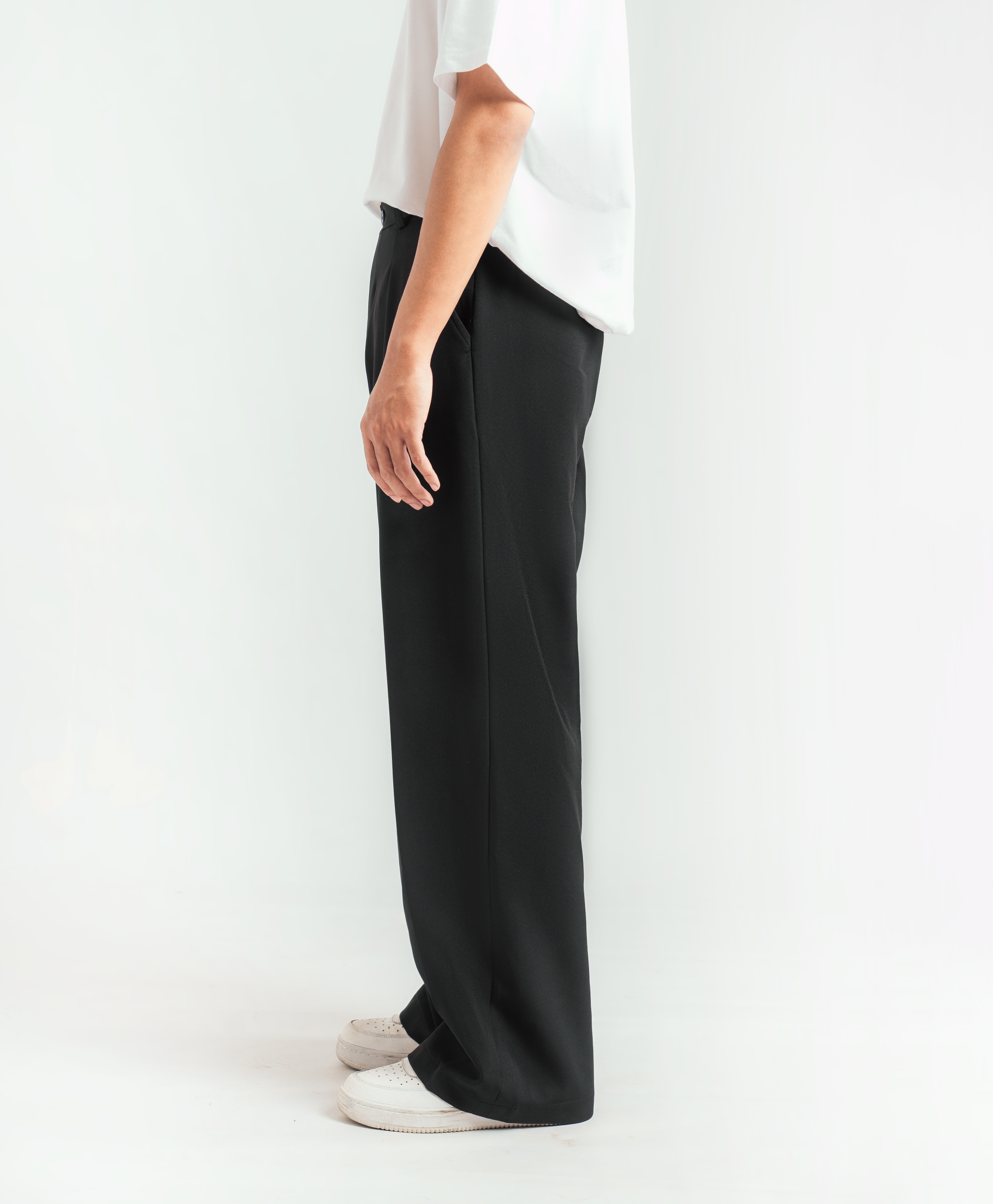 Black City Loose Wide Pant