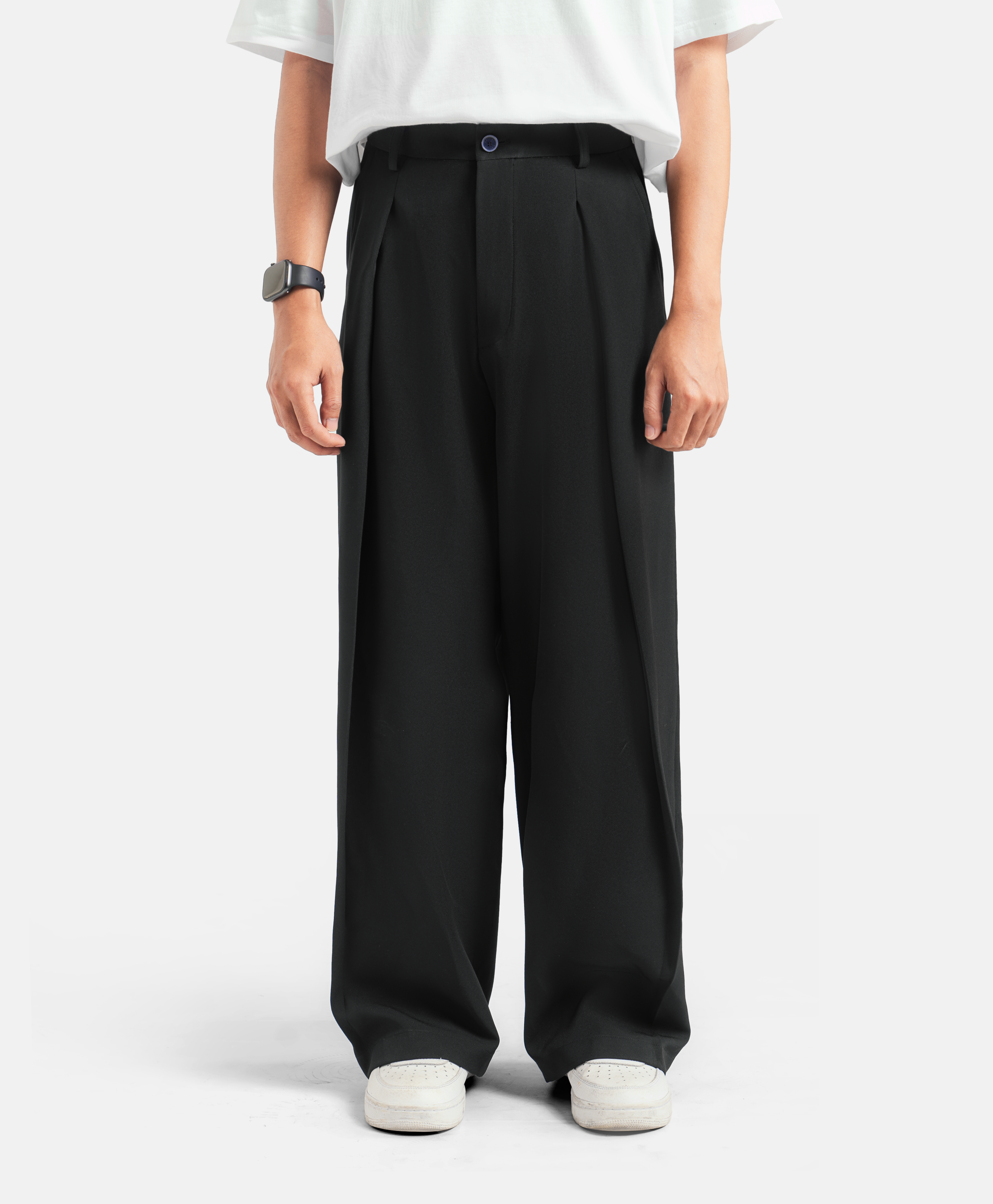 Black City Loose Wide Pant