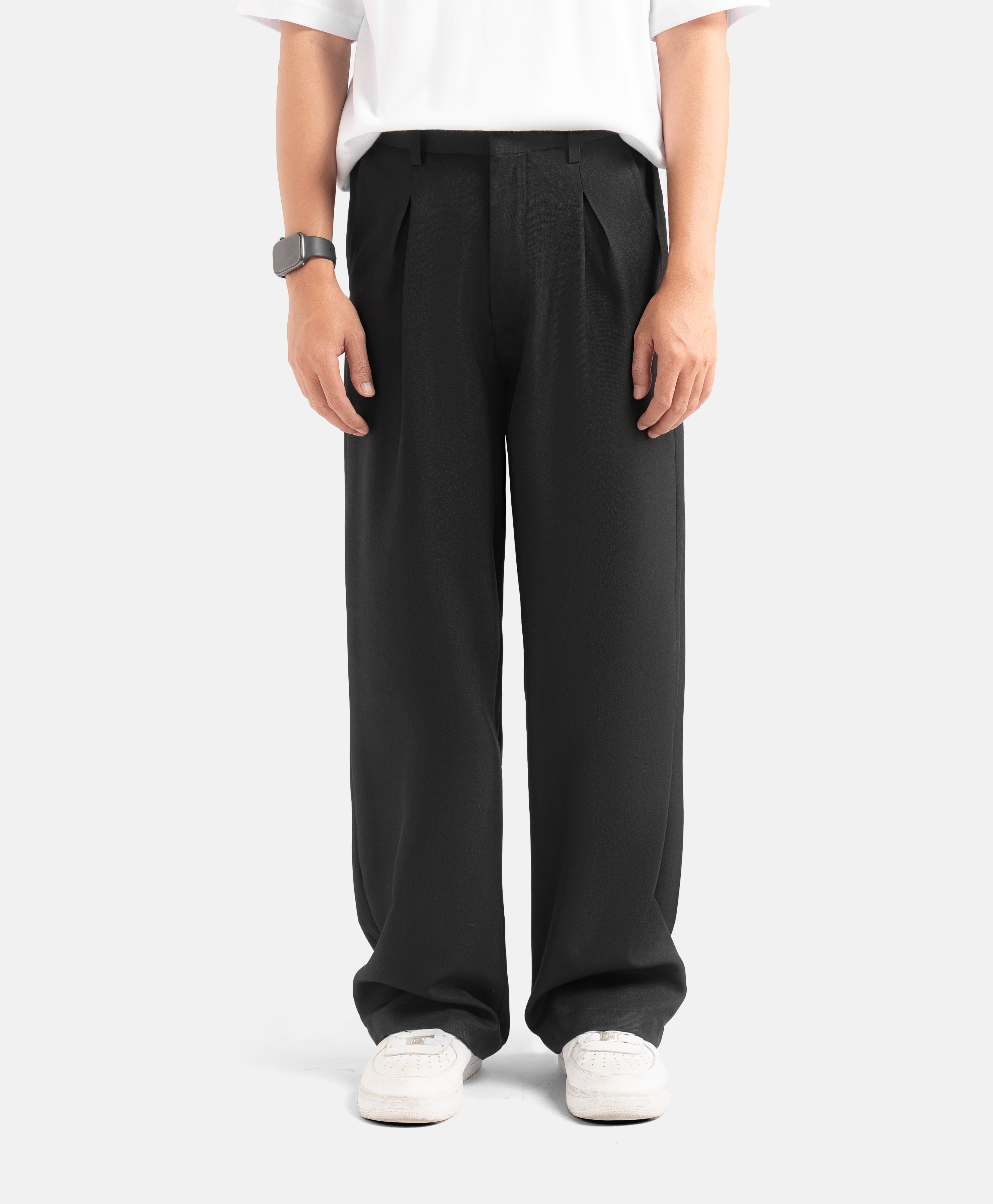 Black Classic Wide Pant