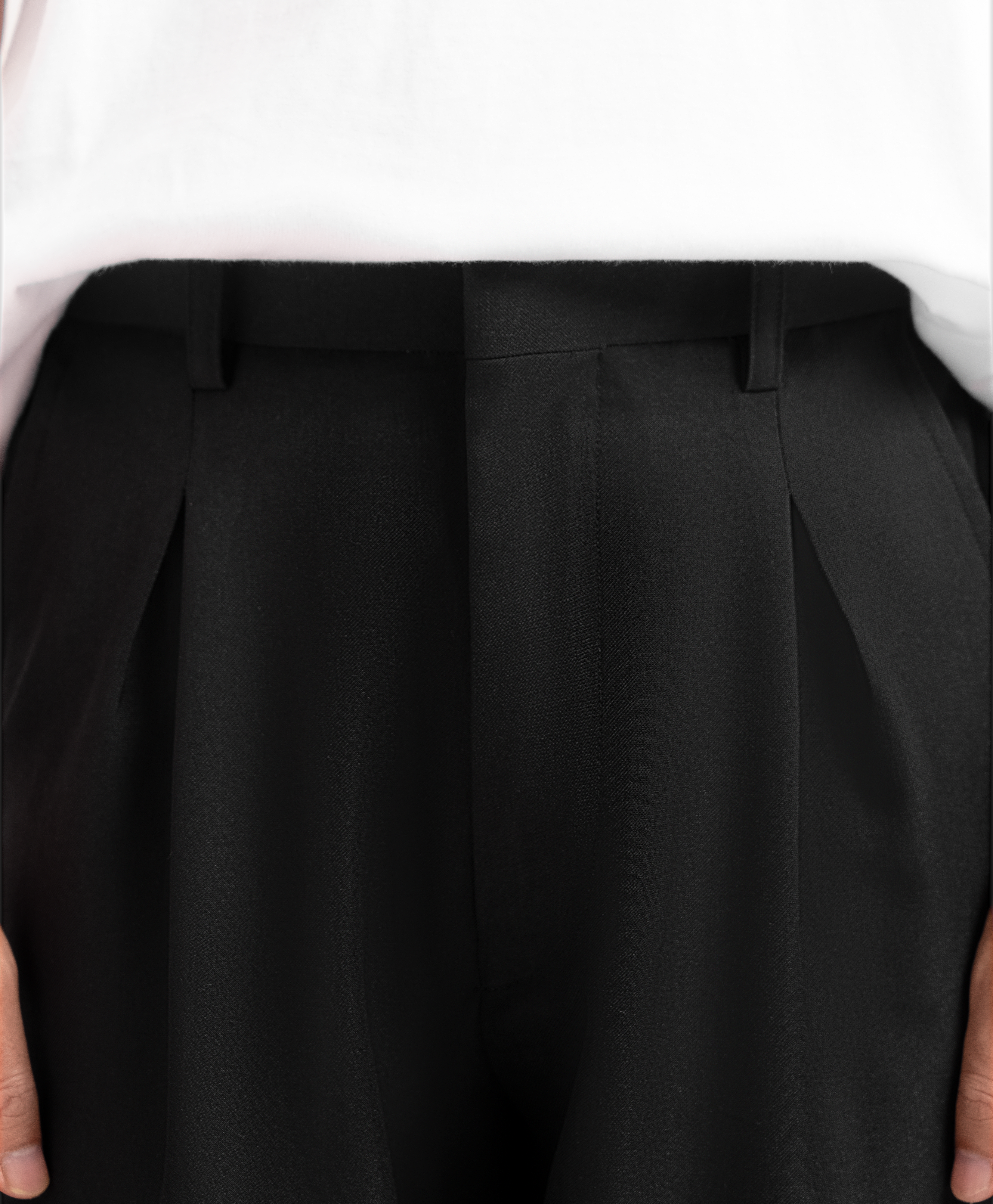 Black Classic Wide Pant