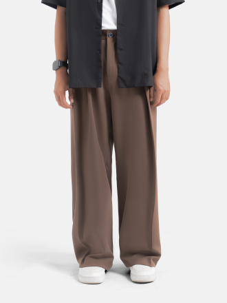 Milo Brown City Loose Wide Pant