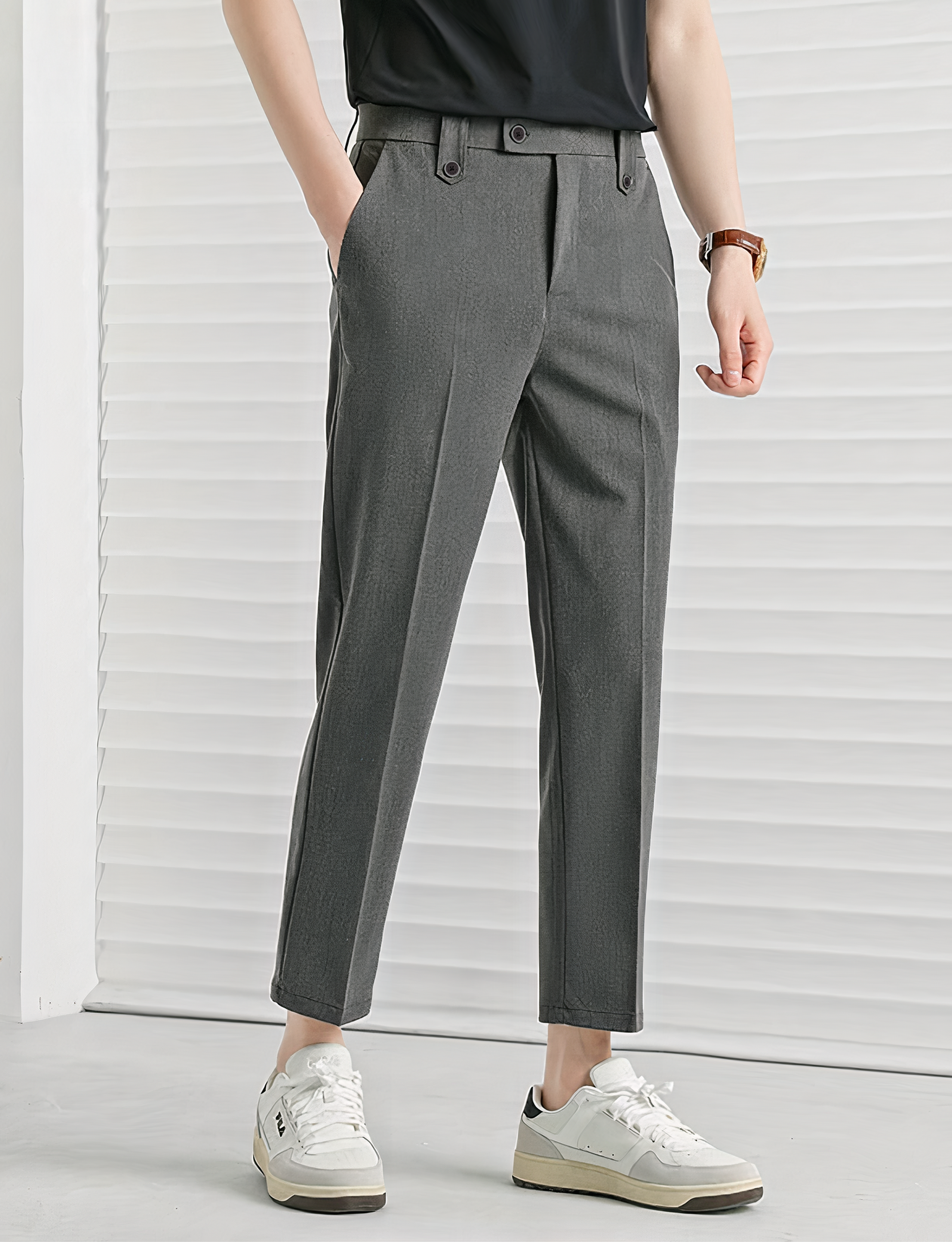 Kasual Celana Grey Executive Ankle Pant