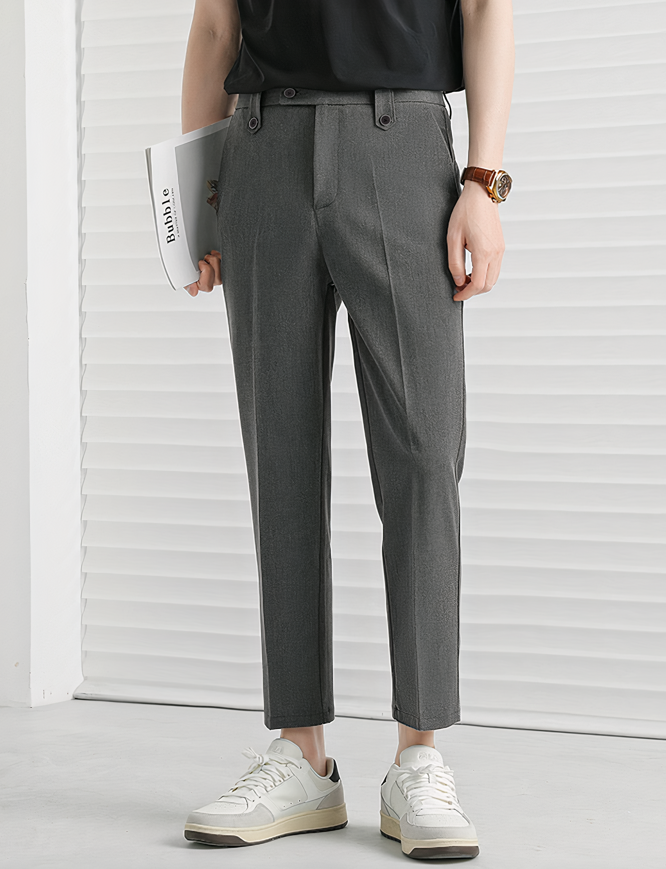Kasual Celana Grey Executive Ankle Pant