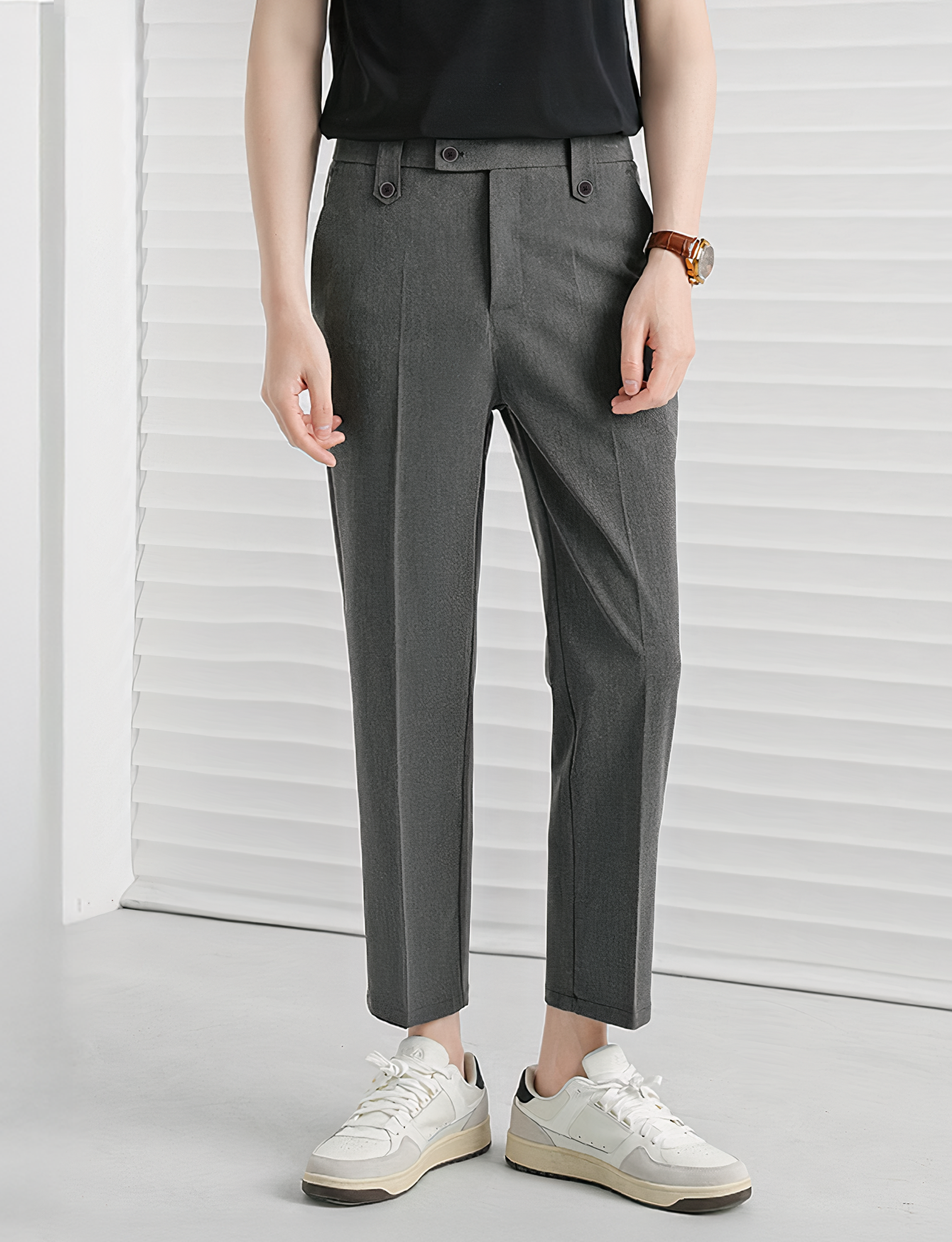 Kasual Celana Grey Executive Ankle Pant
