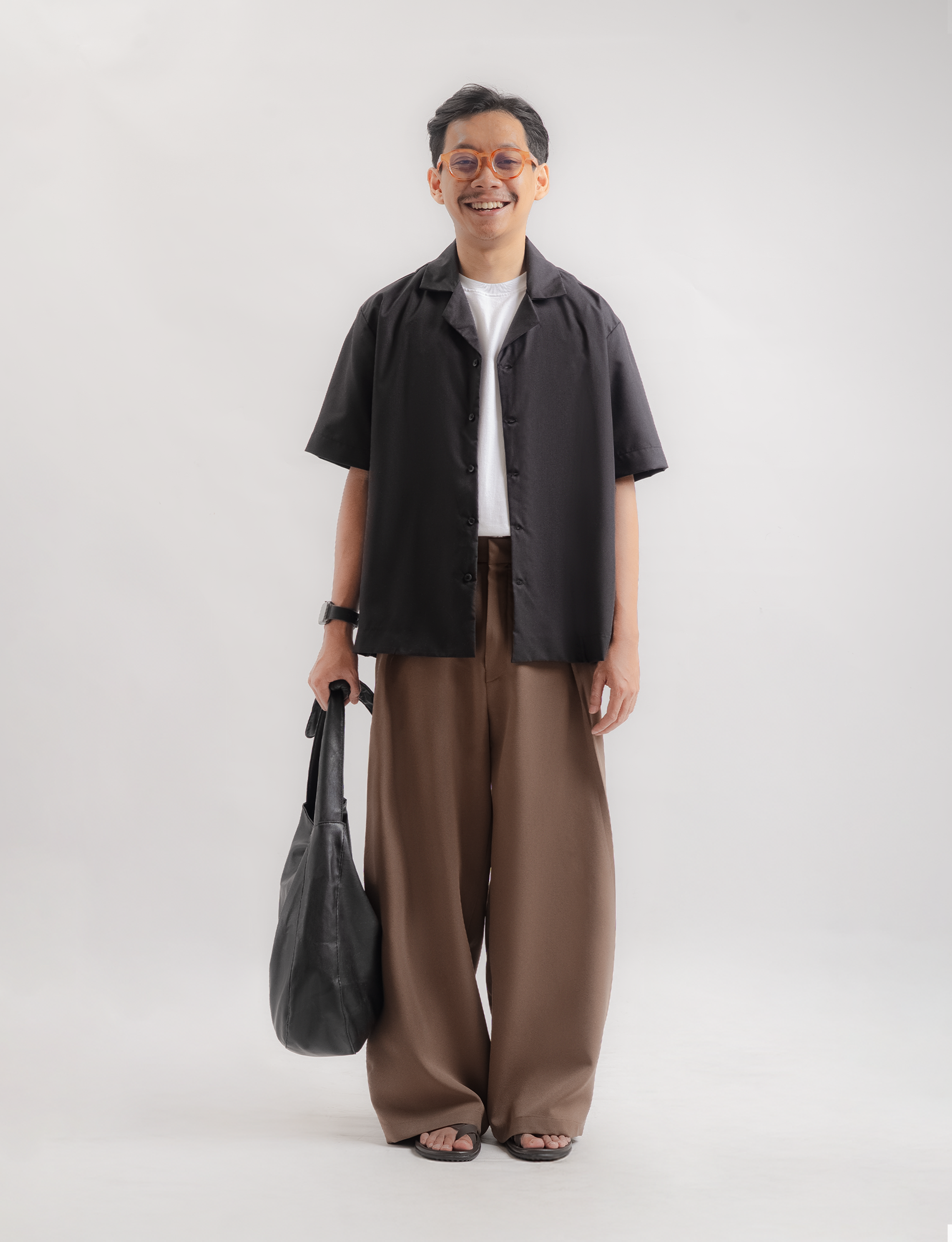 Milo Brown Neu Pleated Wide Pant - foto 5
