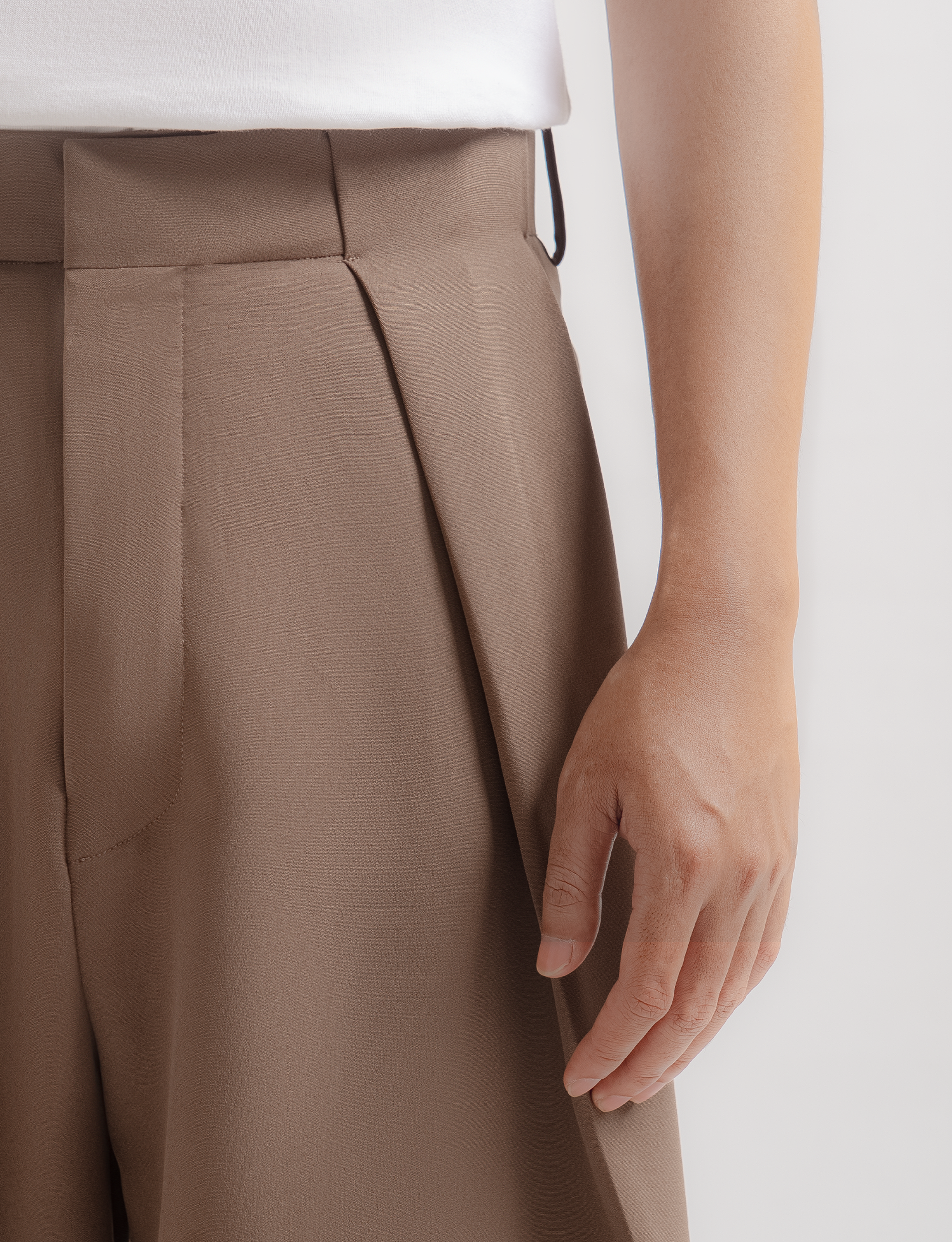 Milo Brown Neu Pleated Wide Pant - foto 4