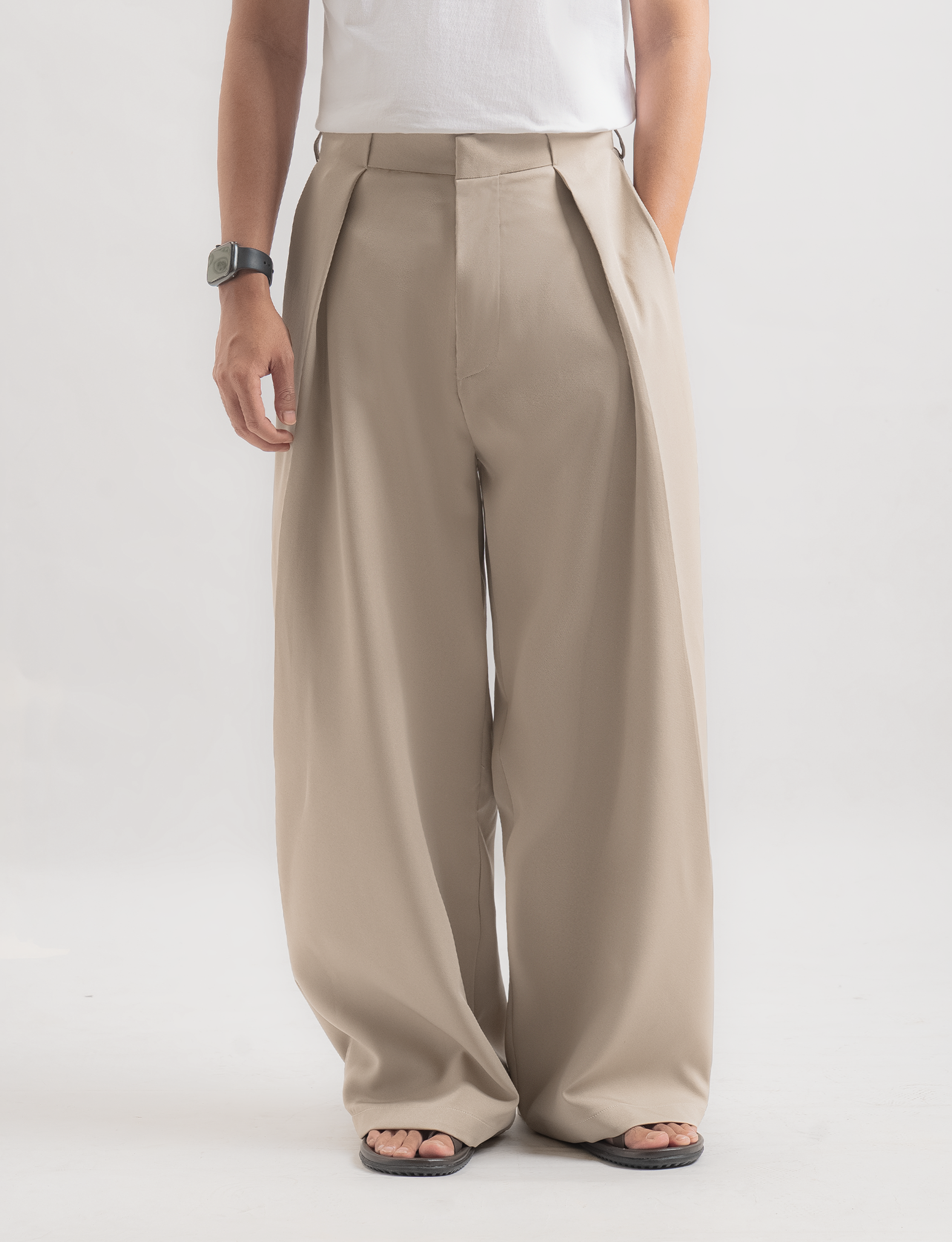 Cream Neu Pleated Wide Pant - foto 2