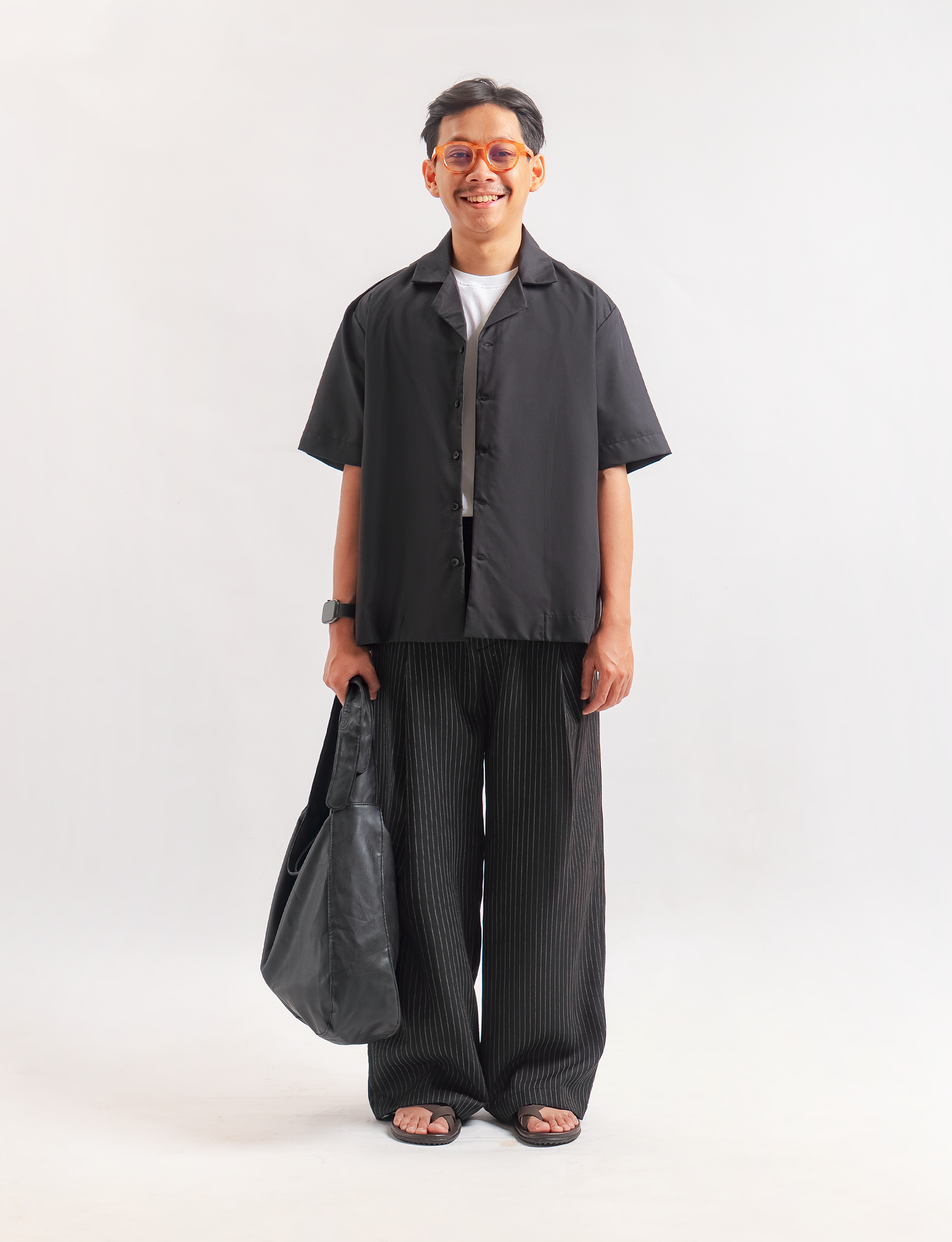 Black Stripe Classic Wide Pant - foto 5