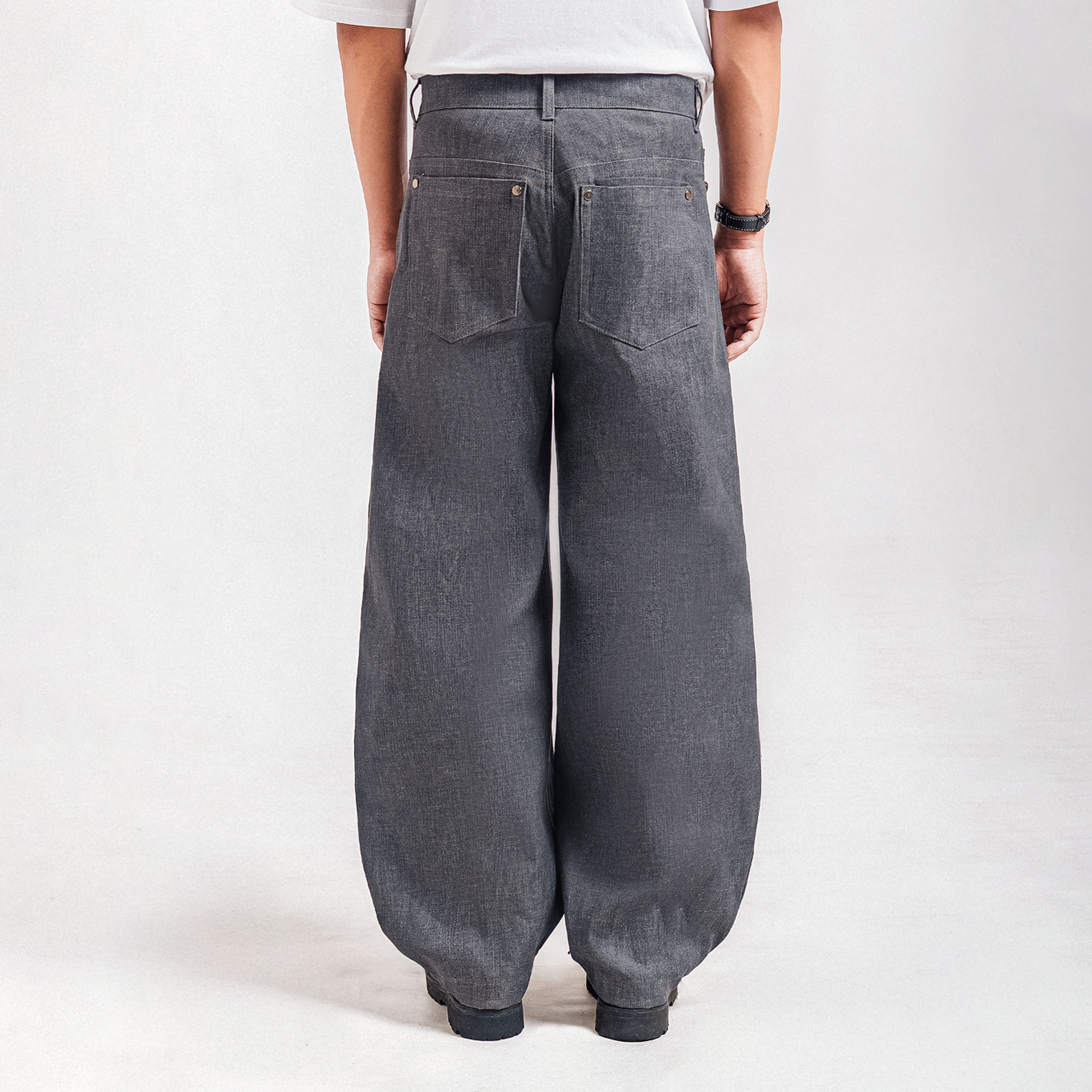 Grey Baggy Jeans Pant - foto 4