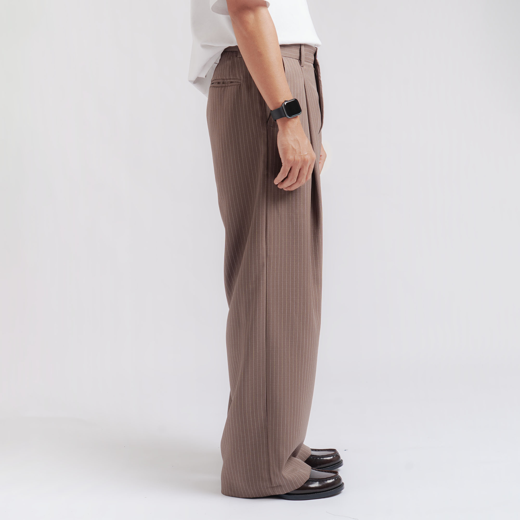 Milo Brown Stripe Classic Wide Pant - foto 3