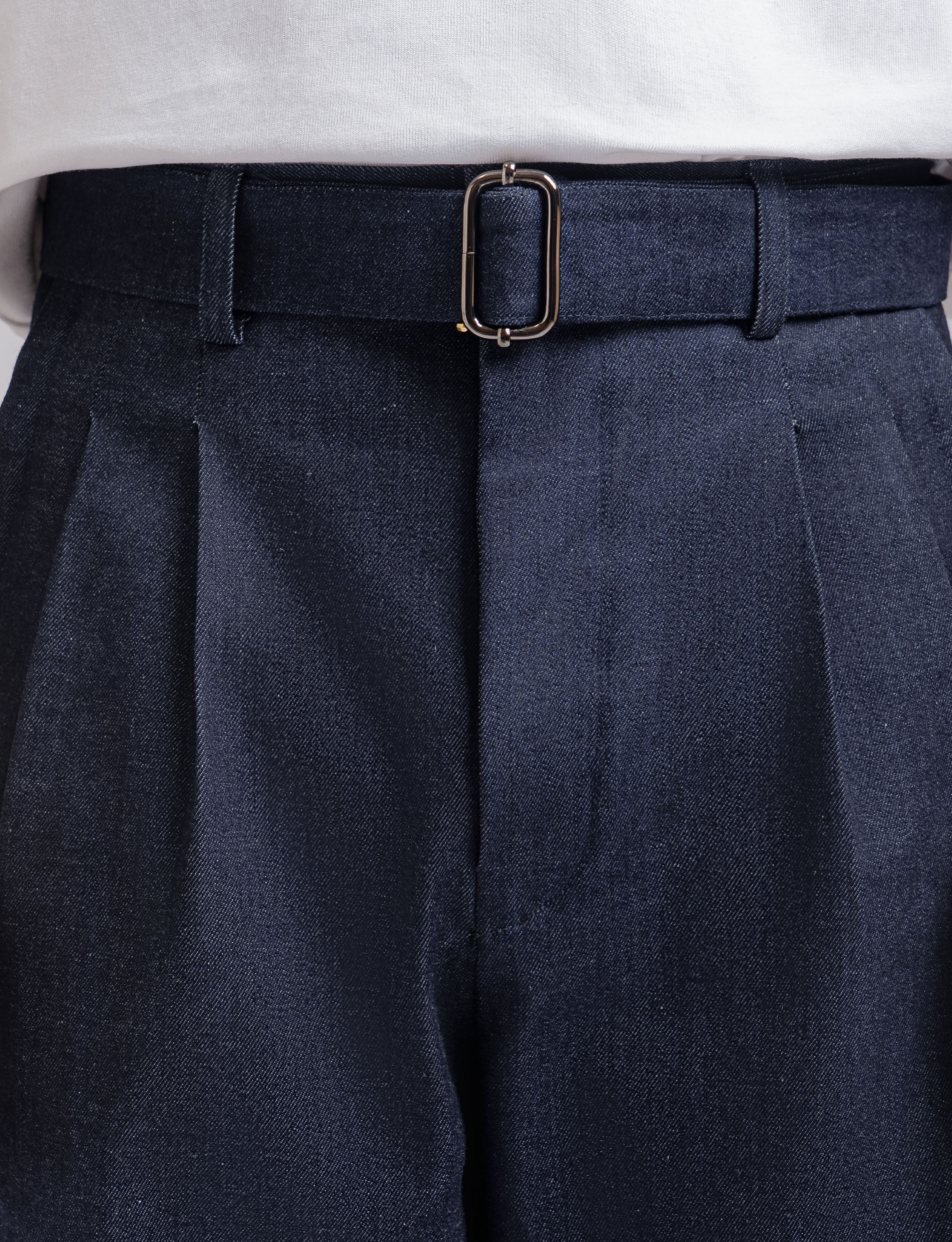 Navy Blue Elite Wide Raw Denim Pant - foto 4